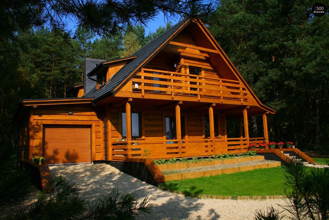 дом Z30 построенный в лесу
